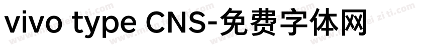 vivo type CNS字体转换